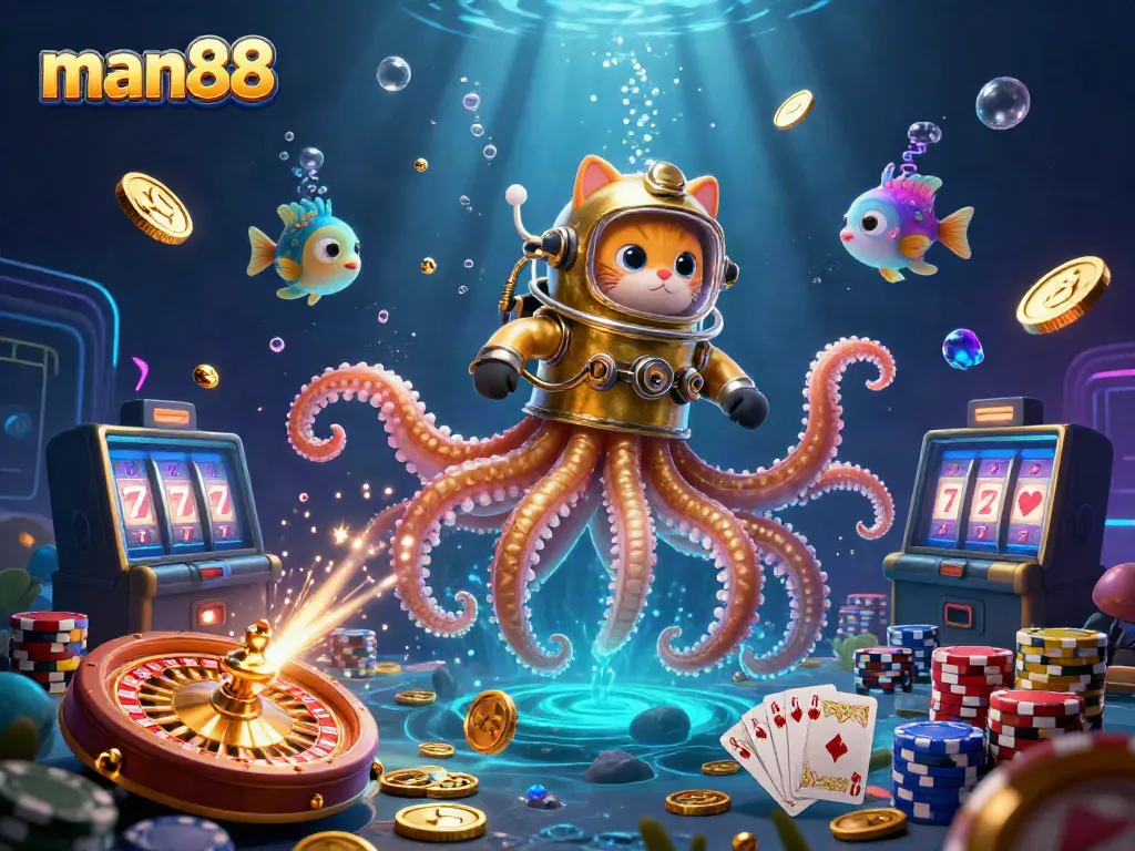 Experience the vibrant excitement of man88's online casino games with thrilling visuals and action.